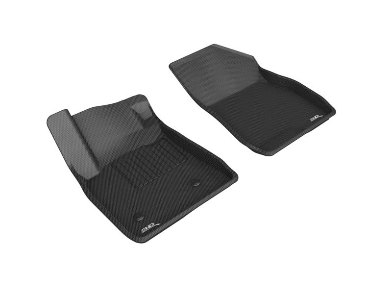Chevrolet Trailblazer Floor Mats - Front - 3D MAXpider - KAGU - Black - `20-`21 Chevrolet Trailblazer Floor Mats - Front - 3D MAXpider - KAGU - Black - `20-`21